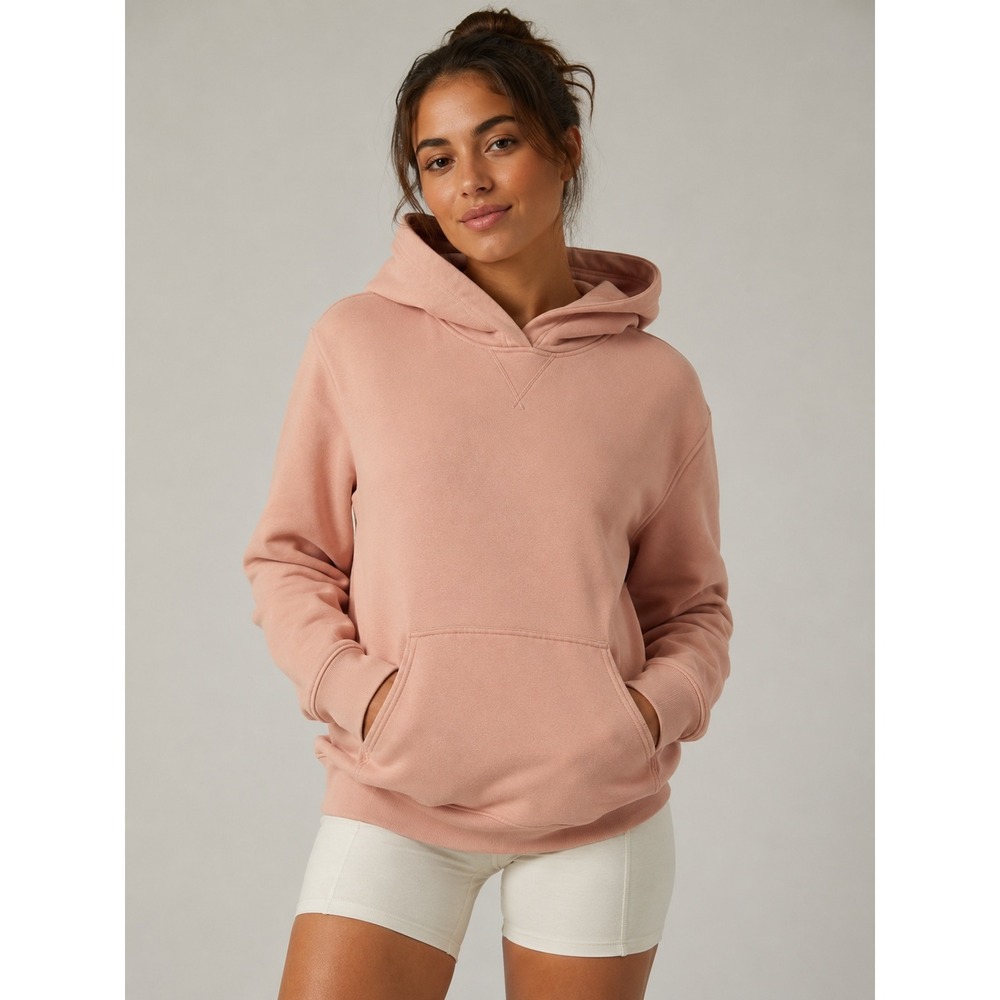 Lululemon All Yours Hoodie Womens Sweatshirt 6 Pink Cotton Blend Fleece